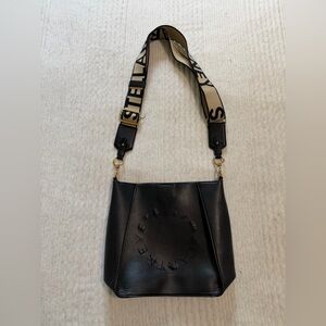 Stella McCartney Black and Cream Shoulder Bag